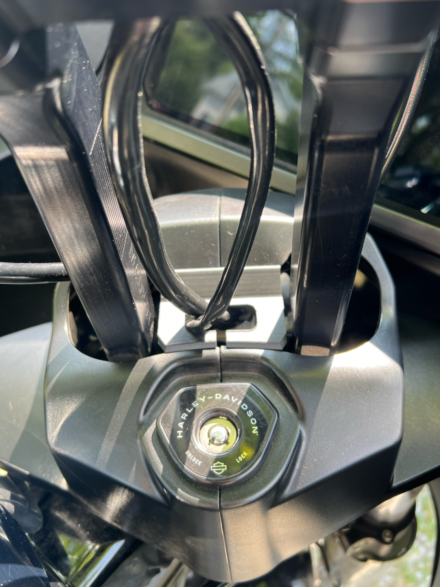 SOLID 23.5+ Road glide Black filler piece - custom filler to fill open hole between riser