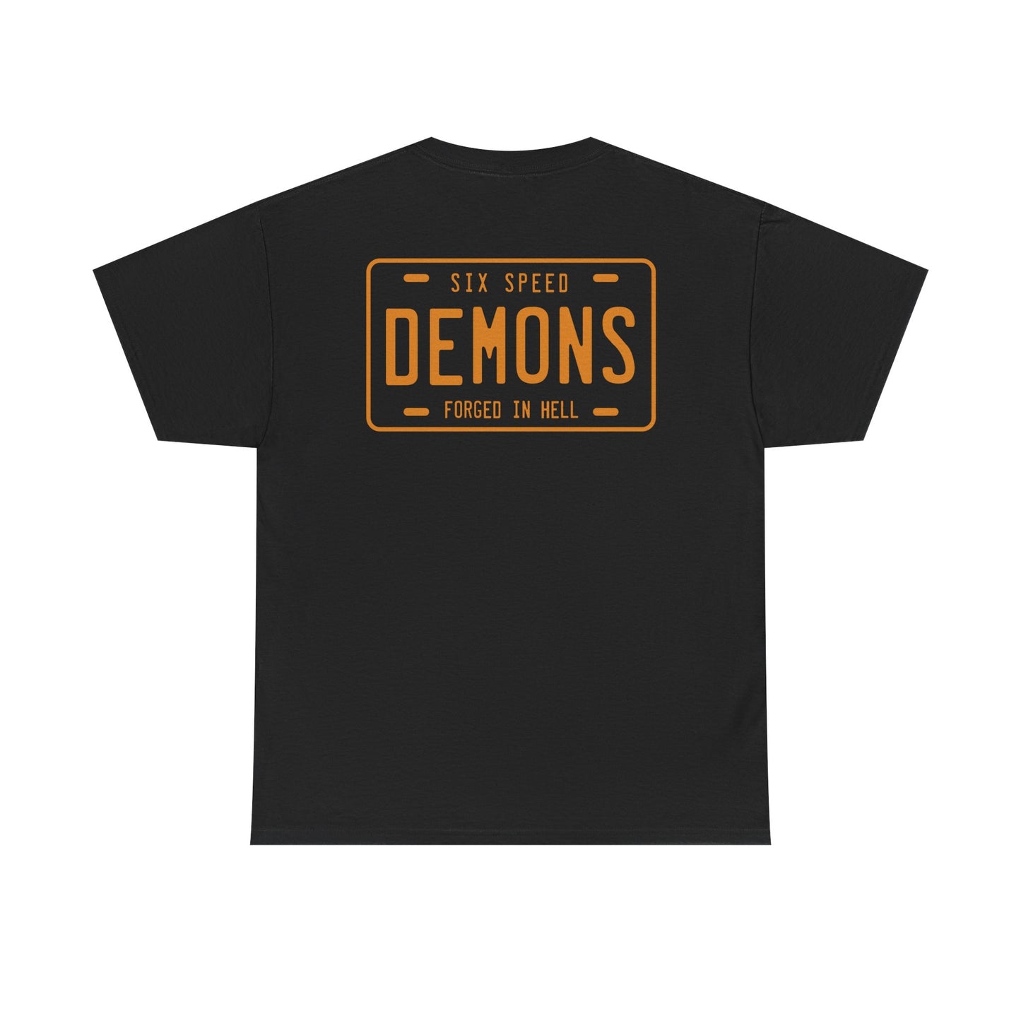 All-new forged in hell license plate shirt Standard Tee Classic relaxed fit, built to last.