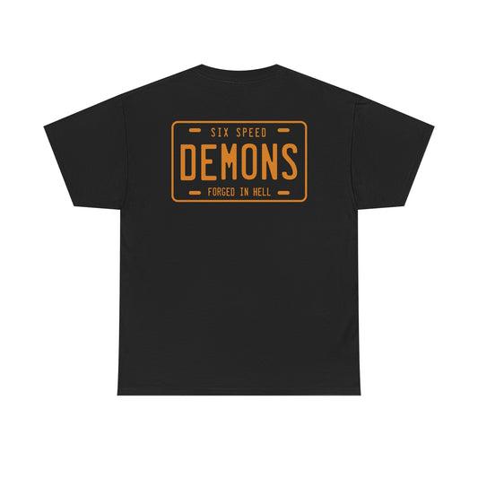 All-new forged in hell license plate shirt Standard Tee Classic relaxed fit, built to last.