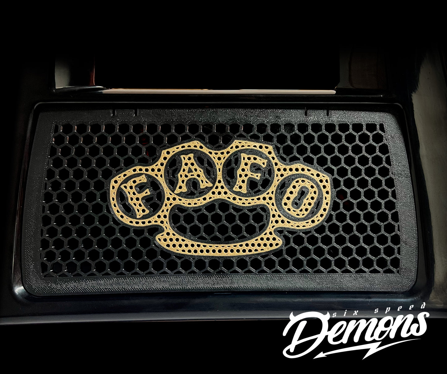 2024+ Road glide / Street glide Radiator Grill Shield - FAFO KNUCKLES