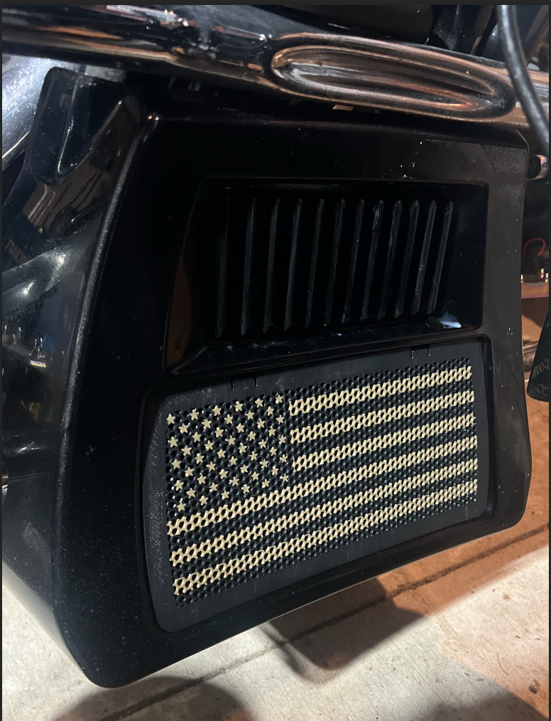 2024+ Road glide / Street glide Radiator Grill Shield - american flag