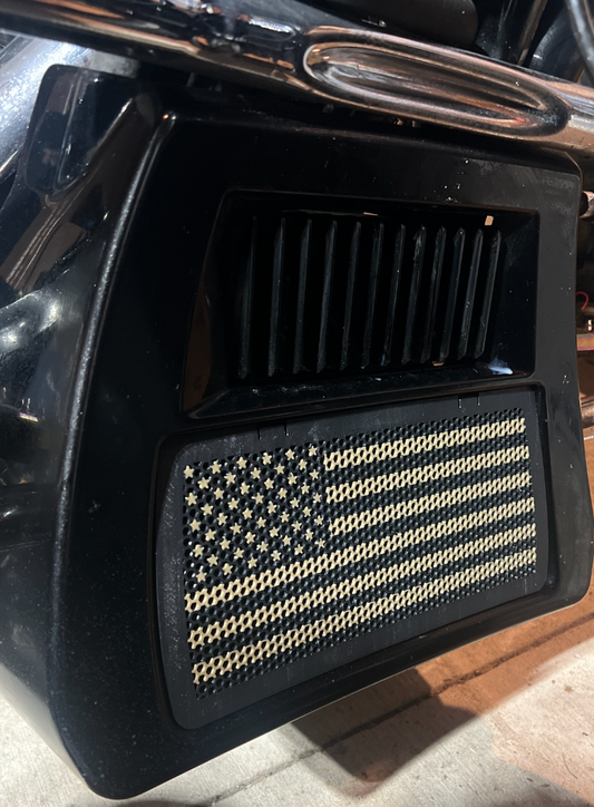 2024+ Road glide / Street glide Radiator Grill Shield - american flag