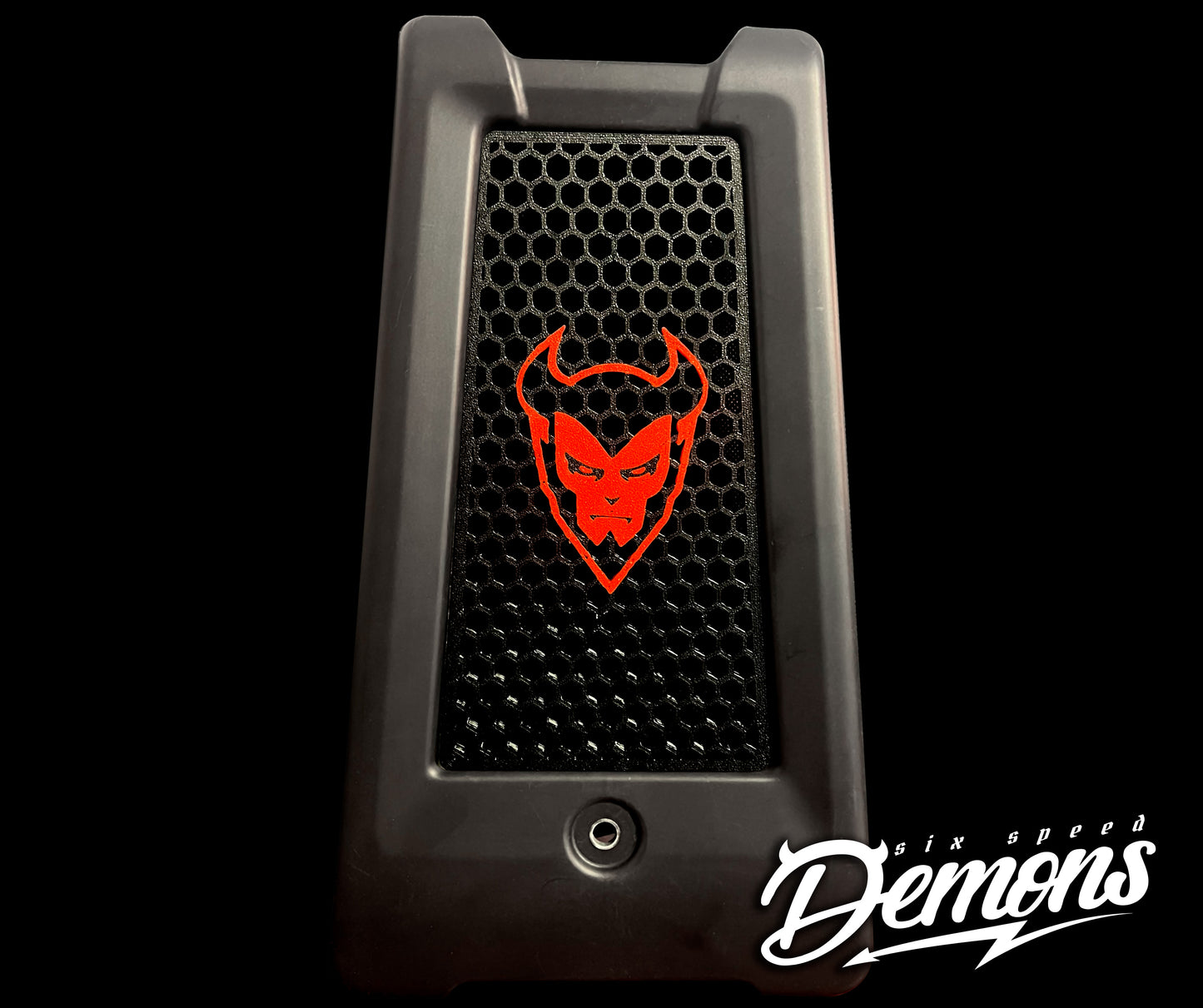 M8 Softail Oil cooler Radiator cover - Demon head
