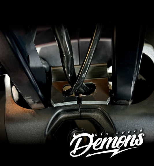 FILLER WITH WIRING HOLE 23.5+ Road glide Black filler piece - custom filler to fill open hole between riser